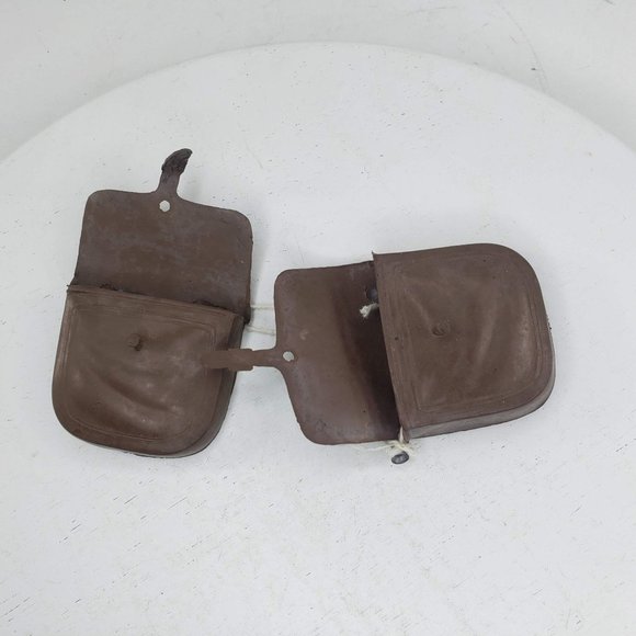 Vintage MARX Johnny West Saddle Bag Pair Brown Toy Replacement Part - Picture 3 of 4